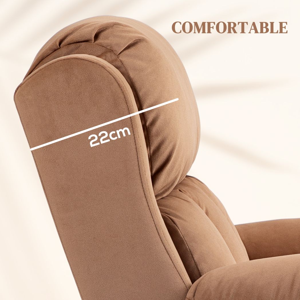 Brown Lift Chair Riser Recliner with Vibration Massage and Heat for Comfort