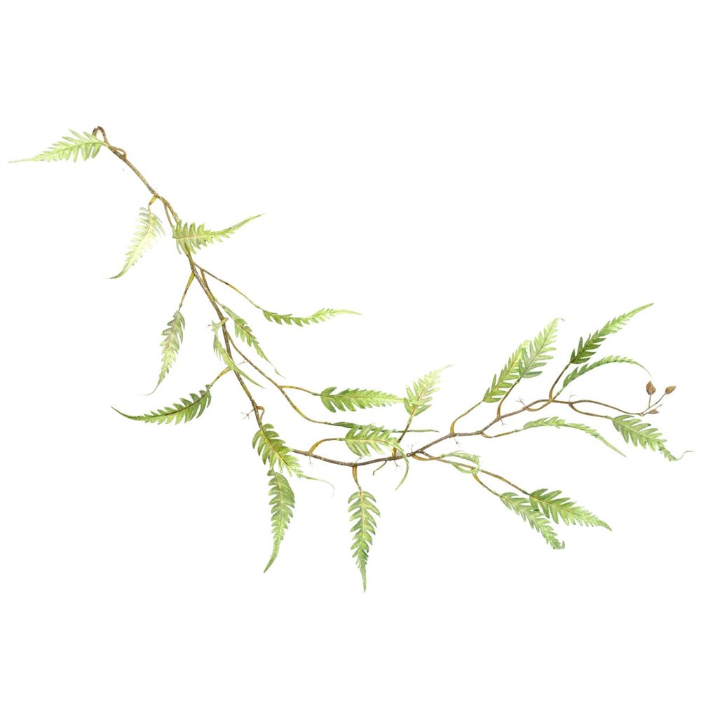 Set of 6 x 125cm Artificial Hanging Trailing Fern Plants