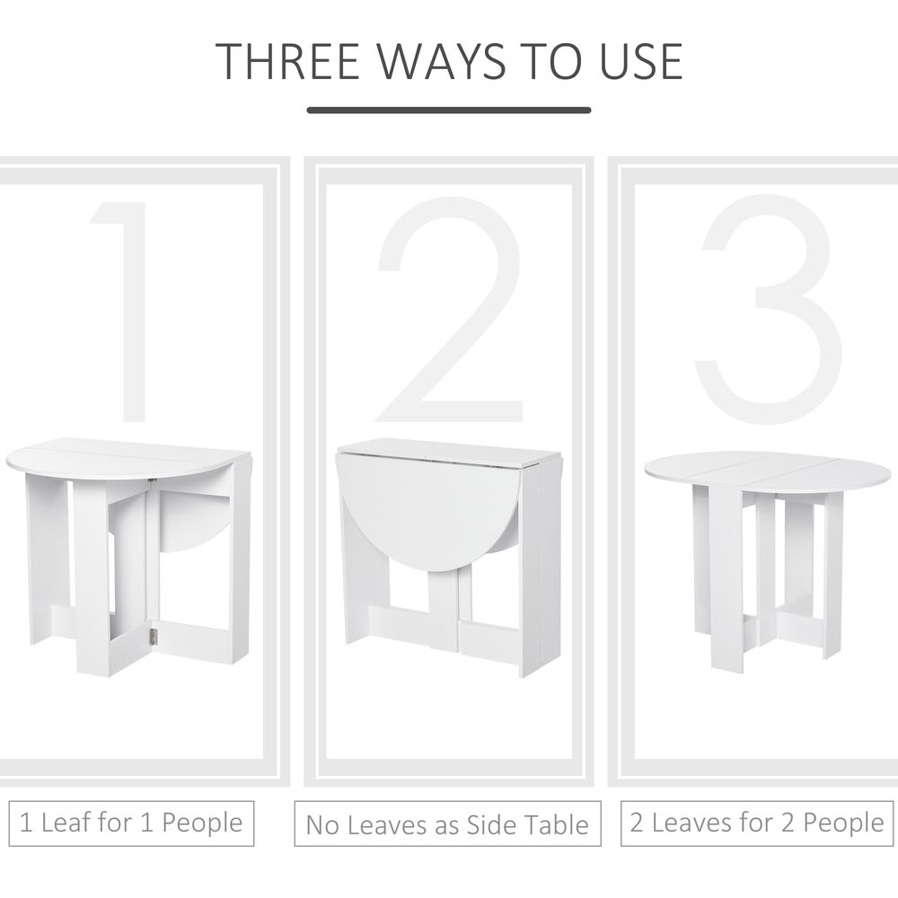 Folding Drop Leaf Dining Table: Foldable Bar Table for Small Kitchens