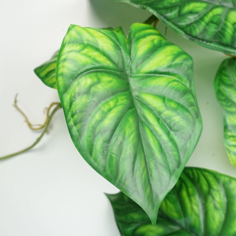 120cm Artificial Trailing Alocasia Dragon Scale Plant - Realistic Natural Look
