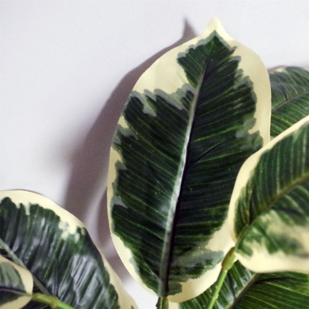 40cm Variegated Pothos Plant Shrub with Planter - Artificial