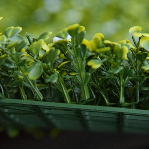12PCS Artificial Boxwood Wall Panels 20" x 20" Grass Screen Milan Grass