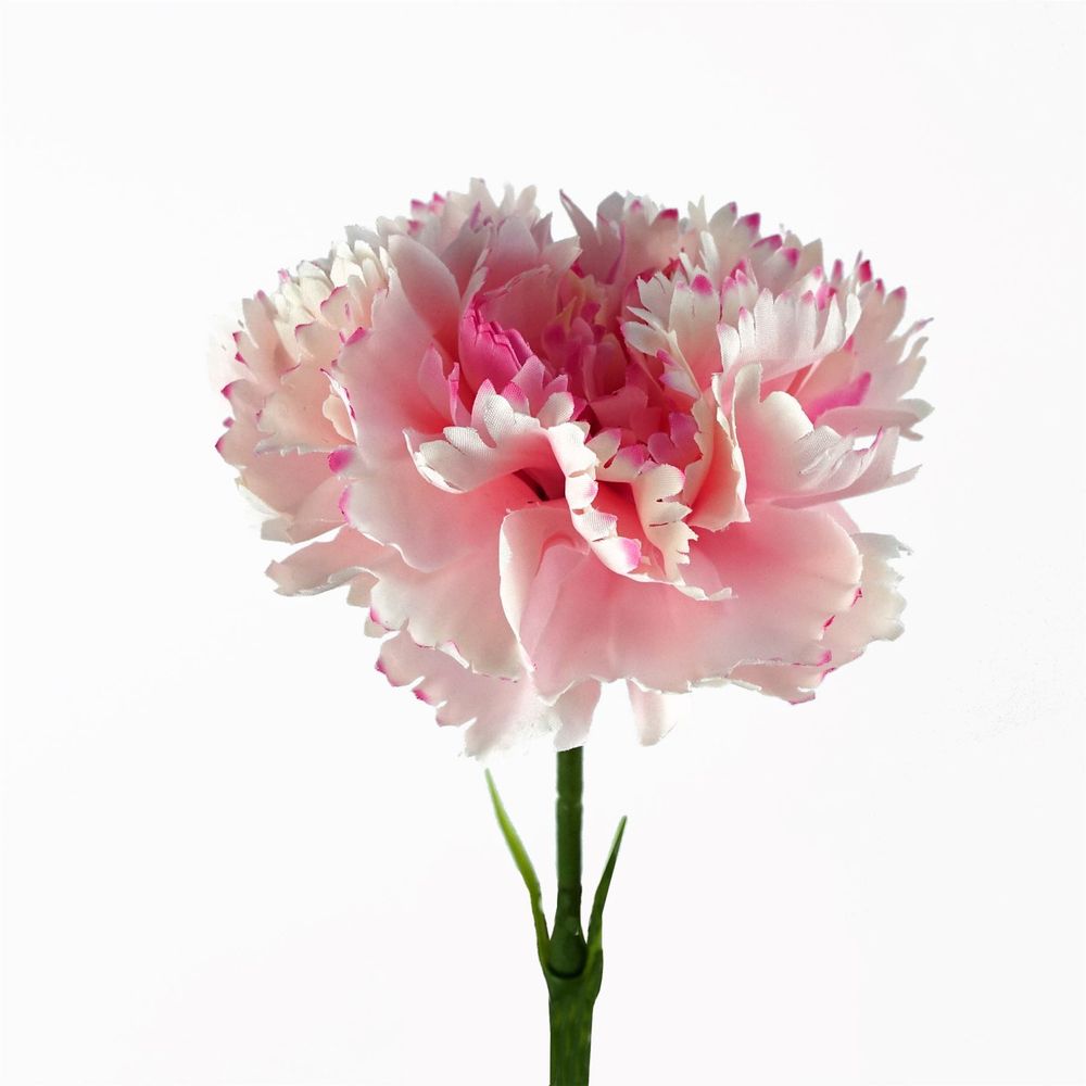 50cm Single Artificial Pink Carnation Flower