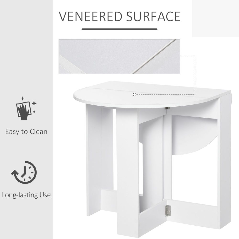 Folding Drop Leaf Dining Table: Foldable Bar Table for Small Kitchens
