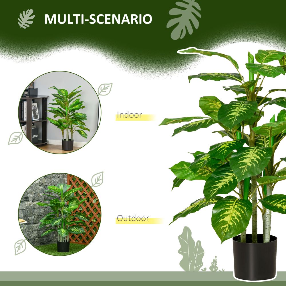 95cm Artificial Evergreen Tree, Fake Decorative Plant in Nursery Pot for Year-Round Greenery