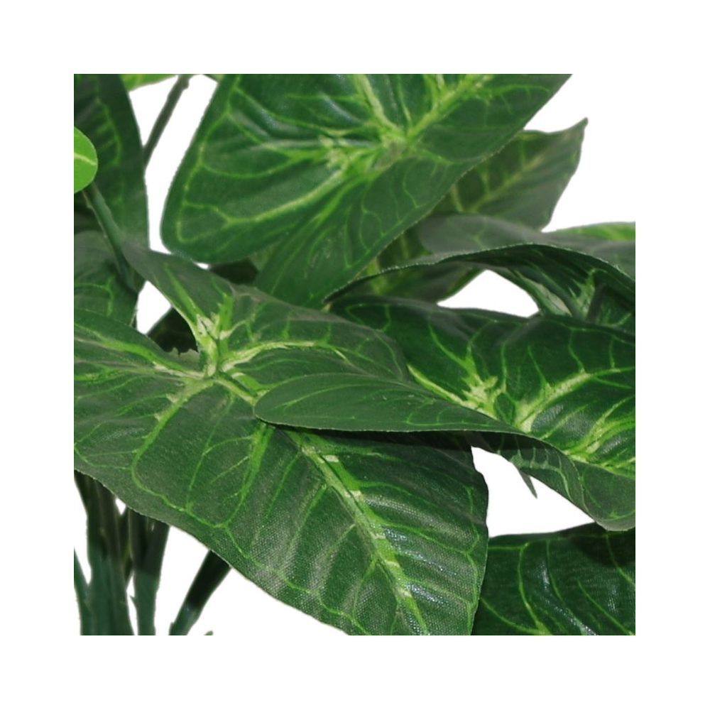 45cm Artificial Dark Taro Plant, Lifelike Indoor Greenery