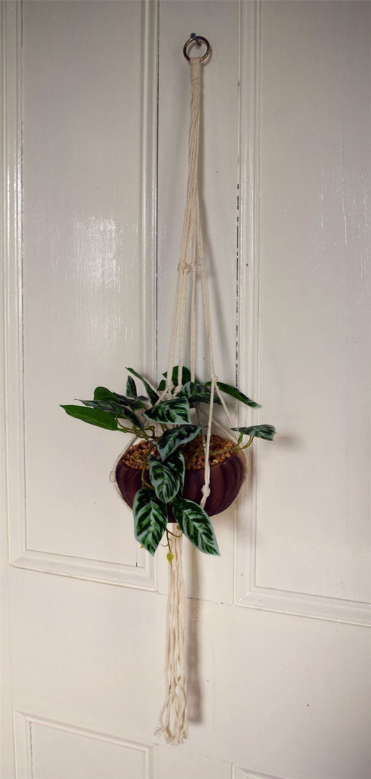85cm Hanging Artificial Potted Pothos Plant - Complete with Planter