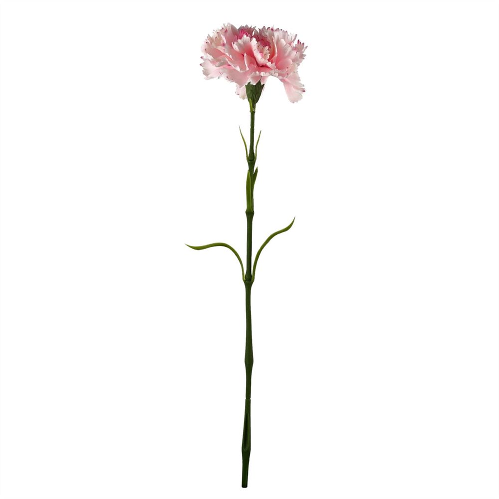 50cm Single Artificial Pink Carnation Flower