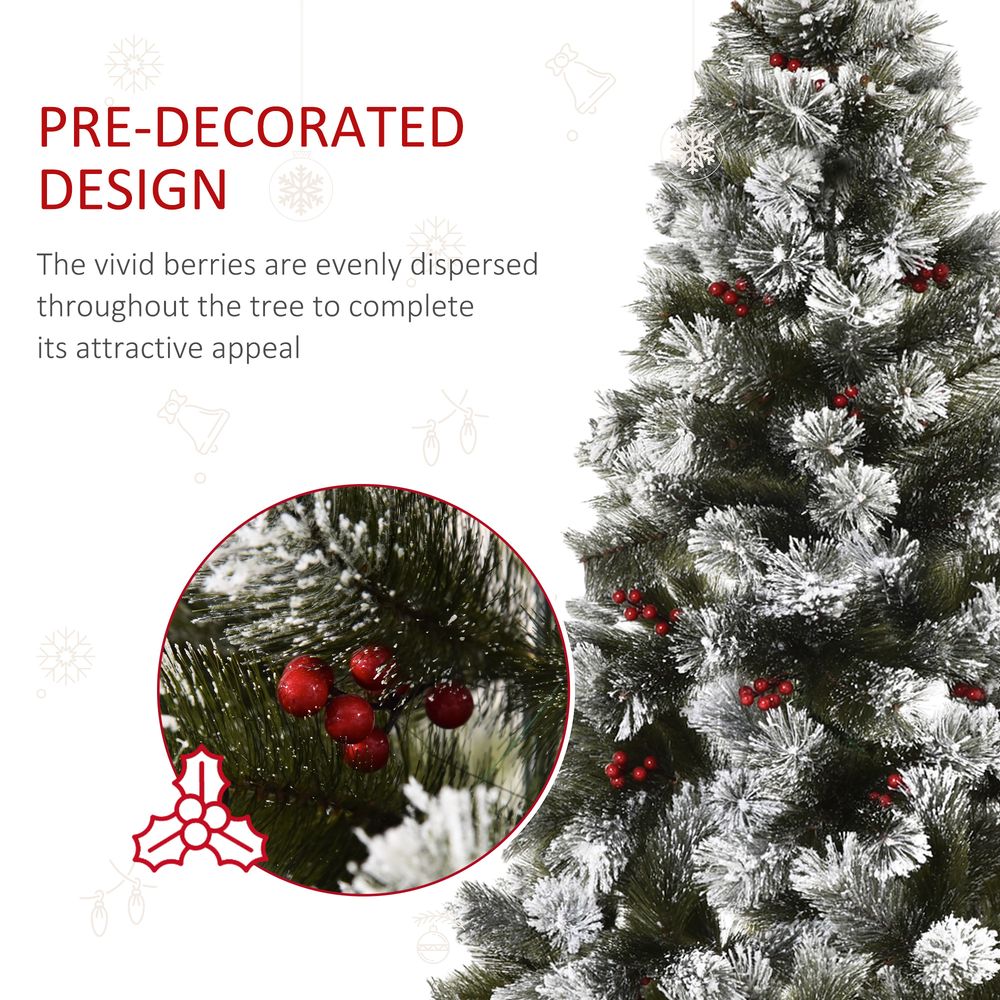 5ft Indoor Artificial Christmas Tree with 184 Tips - Metal Stand - Berry Decor