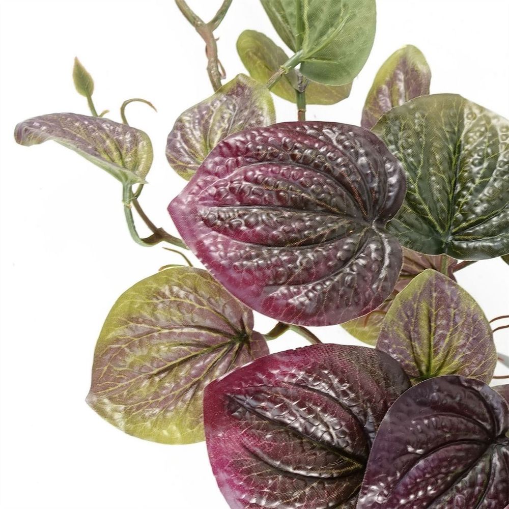 35cm Realistic Purple Potted Pothos Plant - Artificial Trailing Design