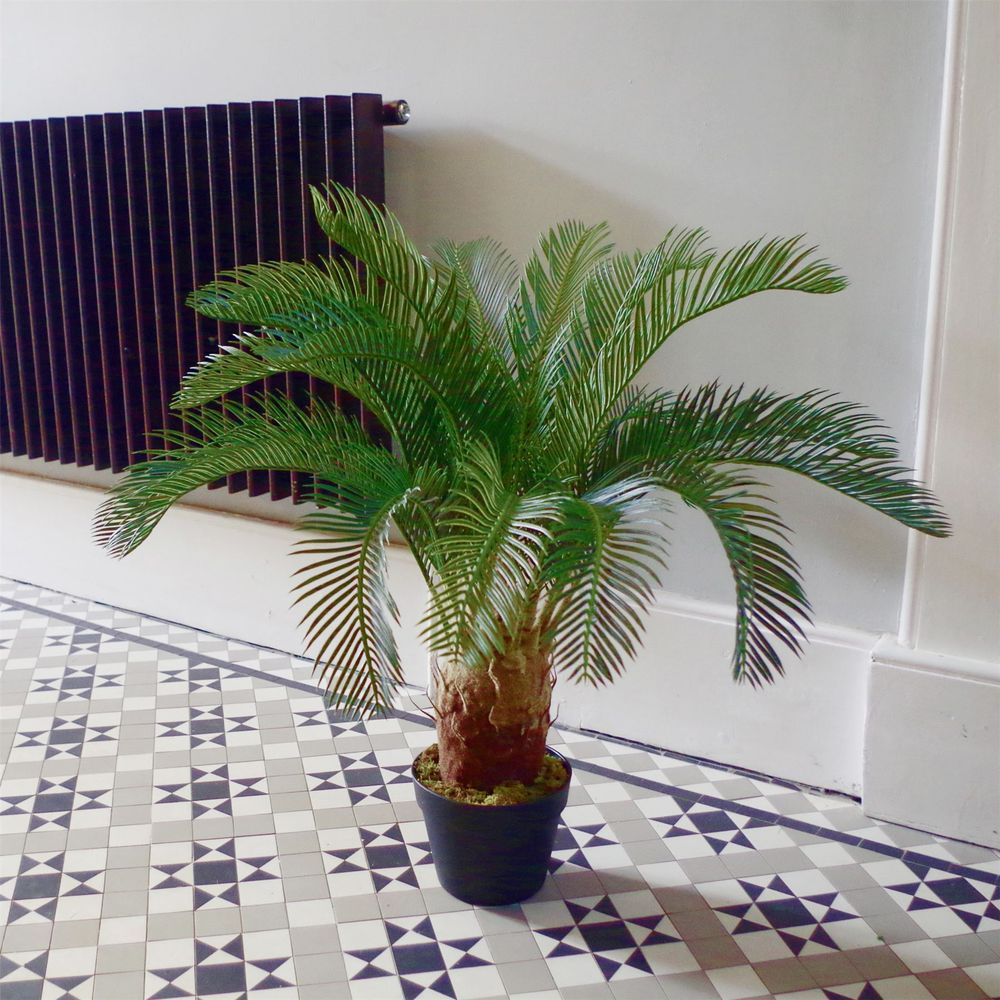80cm Artificial Cycas Palm Plant for Tropical Indoor Décor