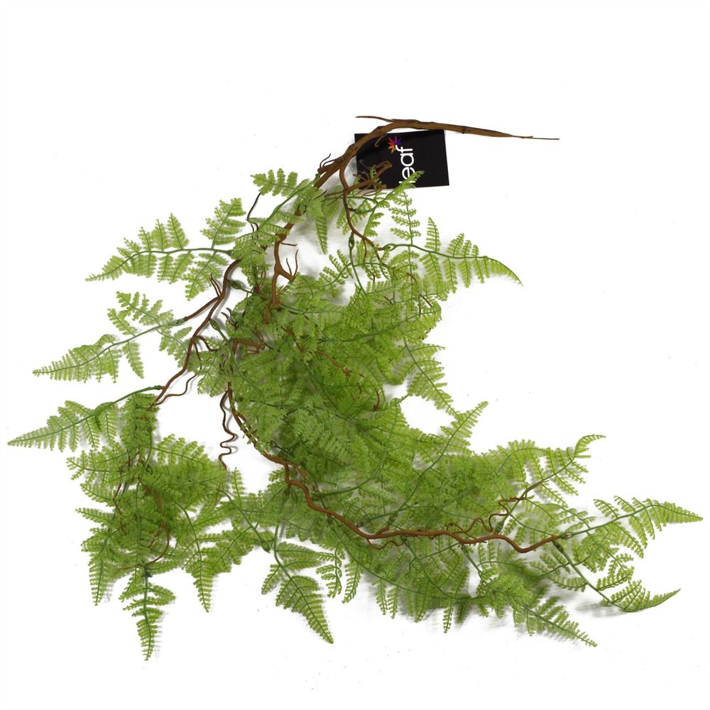 100cm Light Green Hanging Maidenhair Fern Plant - Realistic Artificial Design