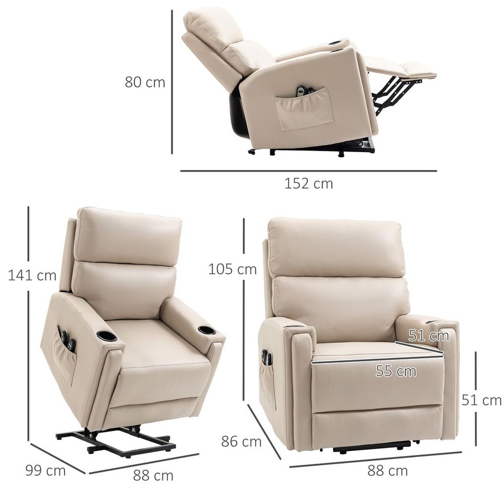Lift Chair for Living Room with Vibration Massage and Heating Recliner Feature