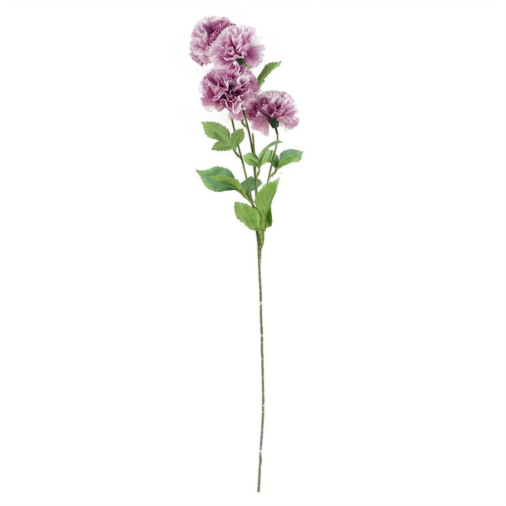 Pack of 6 x 70cm Pink Artificial Carnation Stems - 24 Flowers