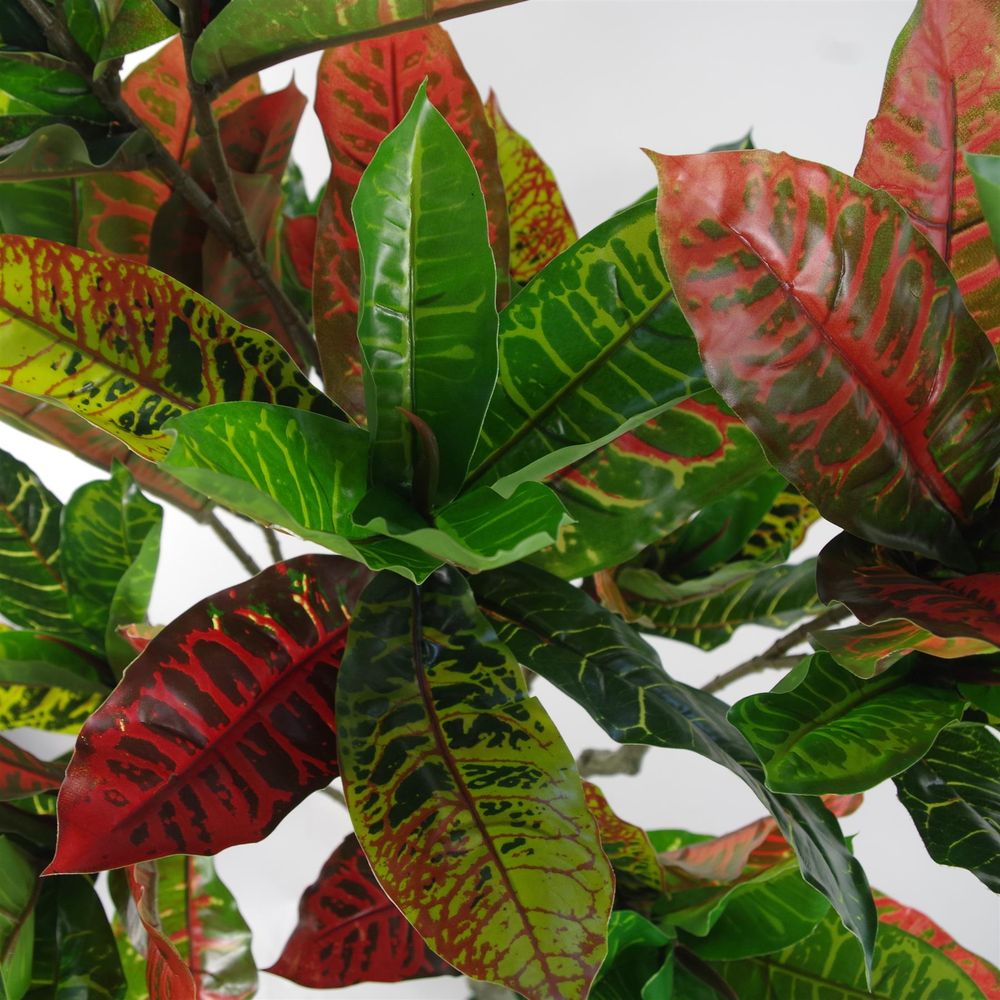 130cm Colourful Artificial Codiaeum Plant for Vibrant Home Decor