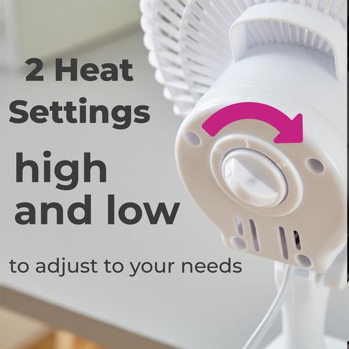 Neo Mini Clip Fan: 6-Inch Adjustable Breeze for Home & Office - White