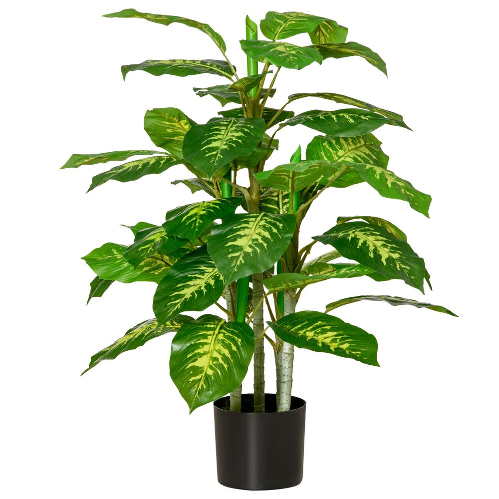95cm Artificial Evergreen Tree, Fake Decorative Plant in Nursery Pot for Year-Round Greenery