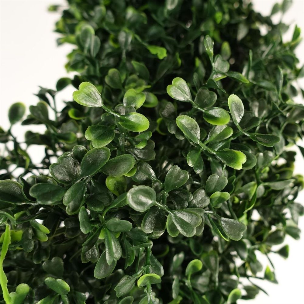120cm UV Resistant Boxwood Tree - Spiral Topiary with 1058 Lush Leaves