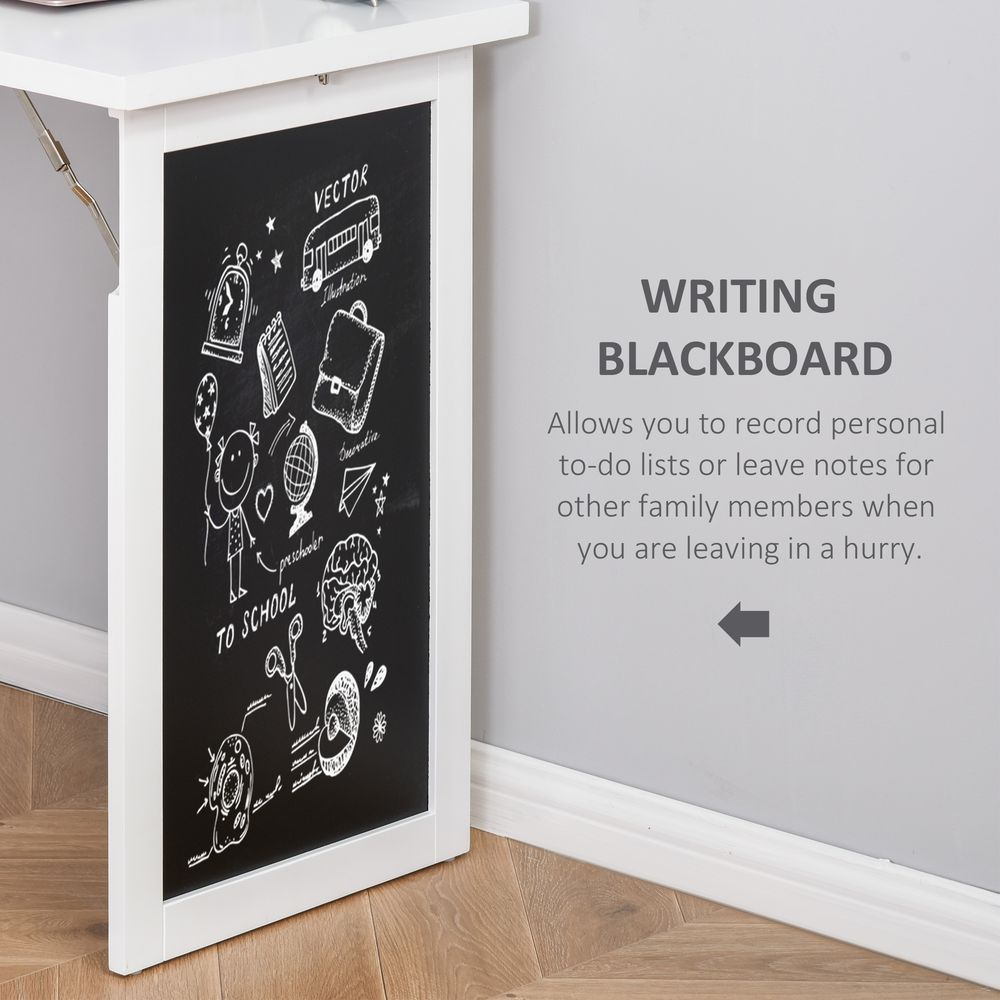 Multi-Function Folding Convertible Desk with Blackboard, Perfect for Home or Office Use