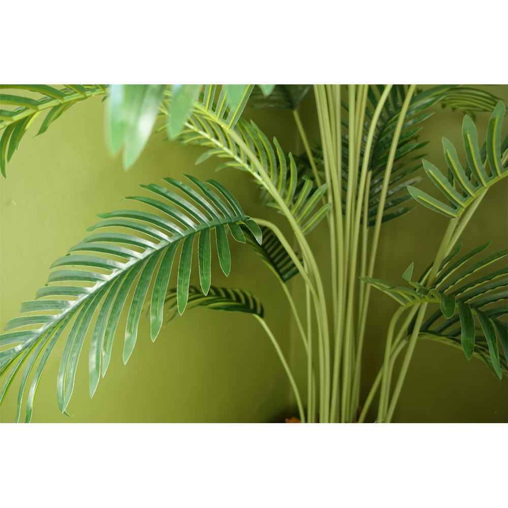 150cm Large Areca Palm Tree - Stylishly Potted in Black for Chic Decor