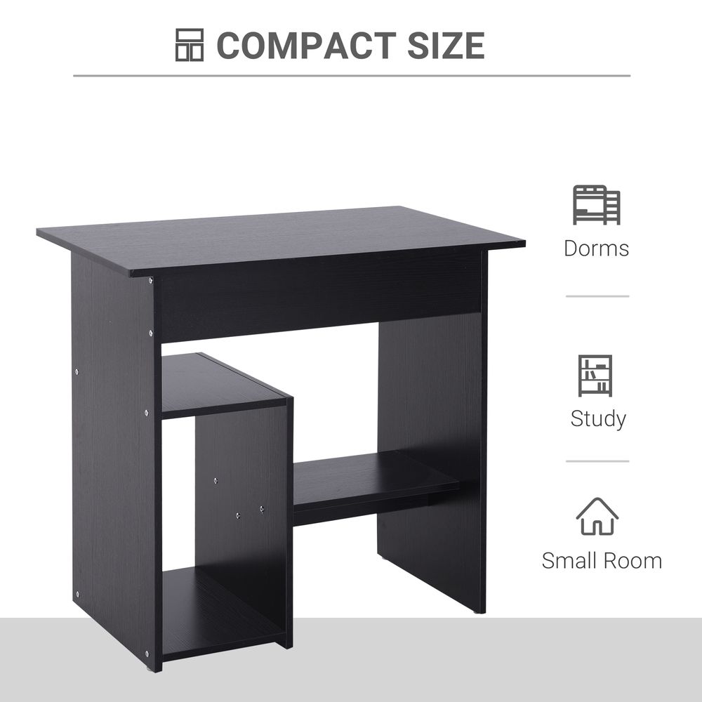 Black Computer Desk with 73.5 cm Height, Ideal for Comfortable Office Work