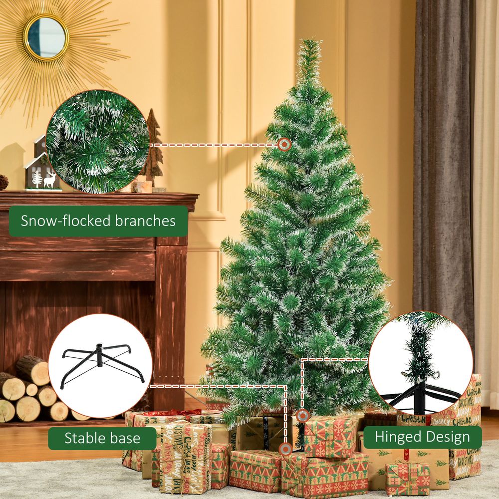 5ft Indoor Artificial Christmas Tree with 416 Tips - Metal Stand - Xmas Decor