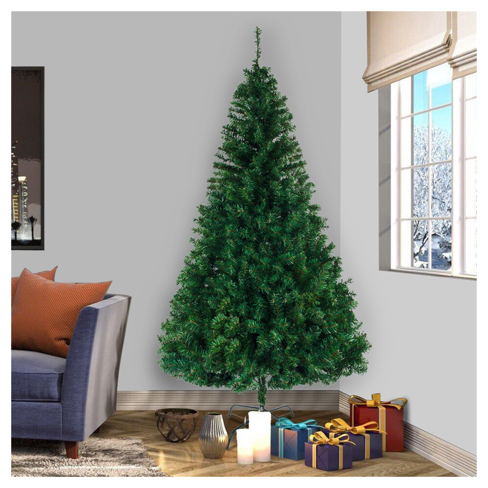8FT Christmas Tree with 1138 Branches for Impressive Holiday Decor