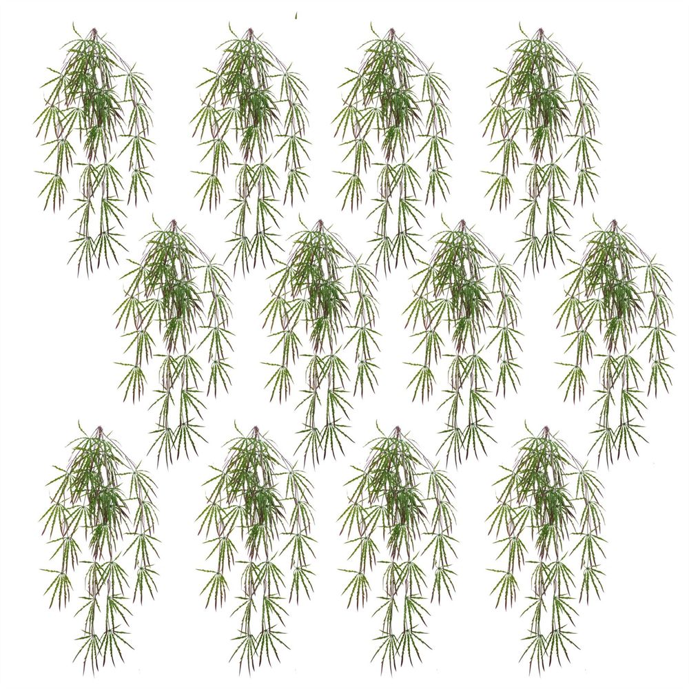 Pack of 12 Artificial 100cm Hanging Acer Spider Plants for Indoor and Outdoor Decor