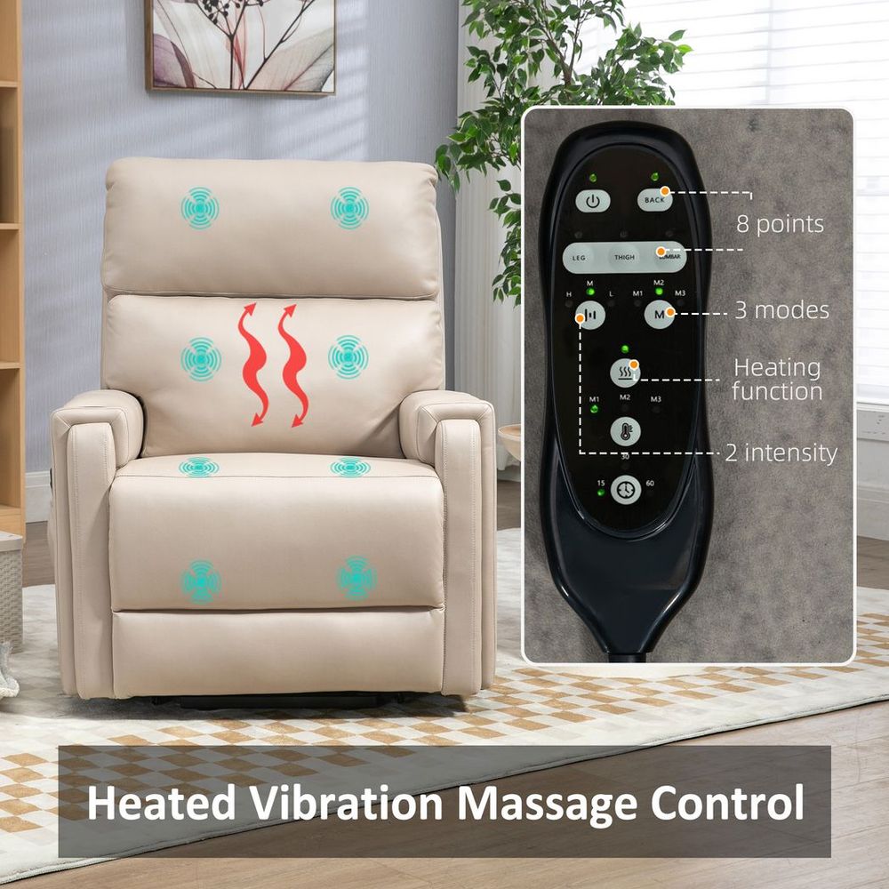 Lift Chair for Living Room with Vibration Massage and Heating Recliner Feature