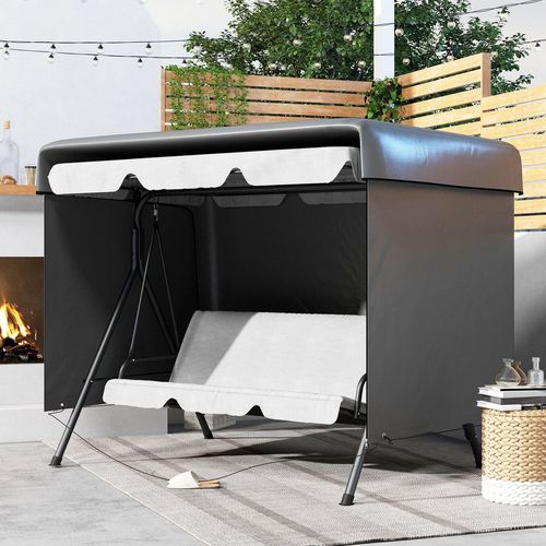 Patio Swing Chair Cover Garden Furniture Protector 215x155x150cm Grey