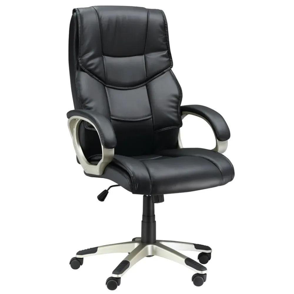 High Back PU Leather Executive Office Desk Chair with Swivel Function for Ultimate Comfort