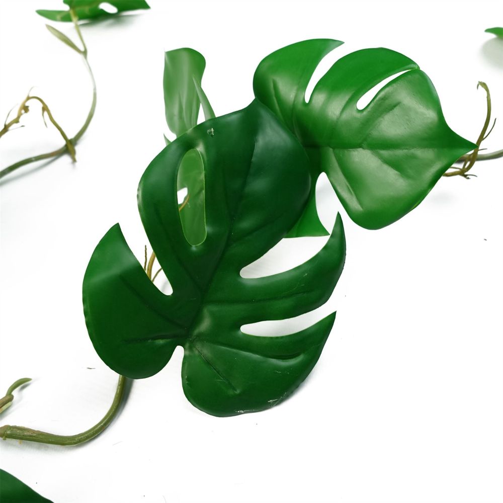 Set of 6 x 100cm Artificial Hanging Trailing Monstera Plants