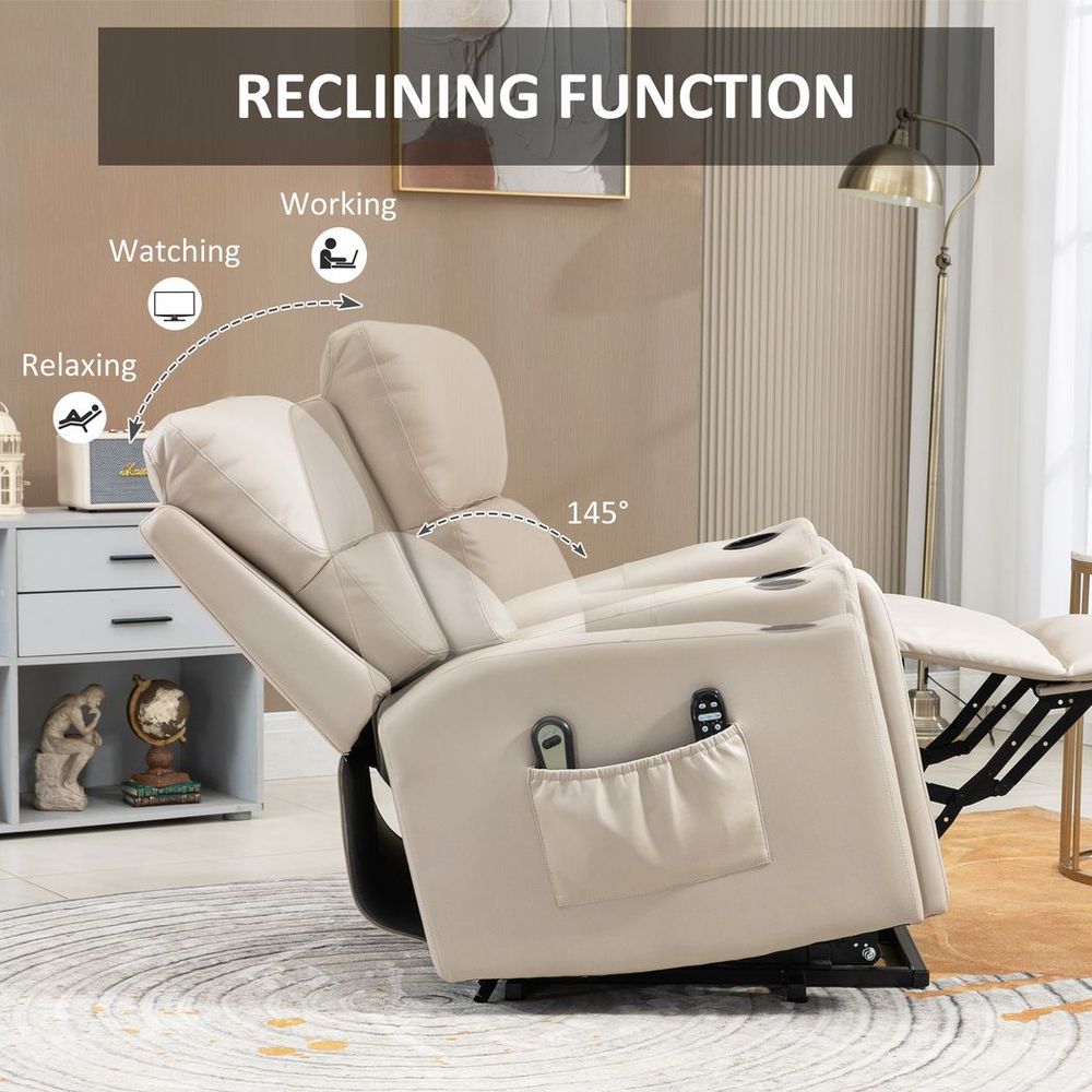 Lift Chair for Living Room with Vibration Massage and Heating Recliner Feature