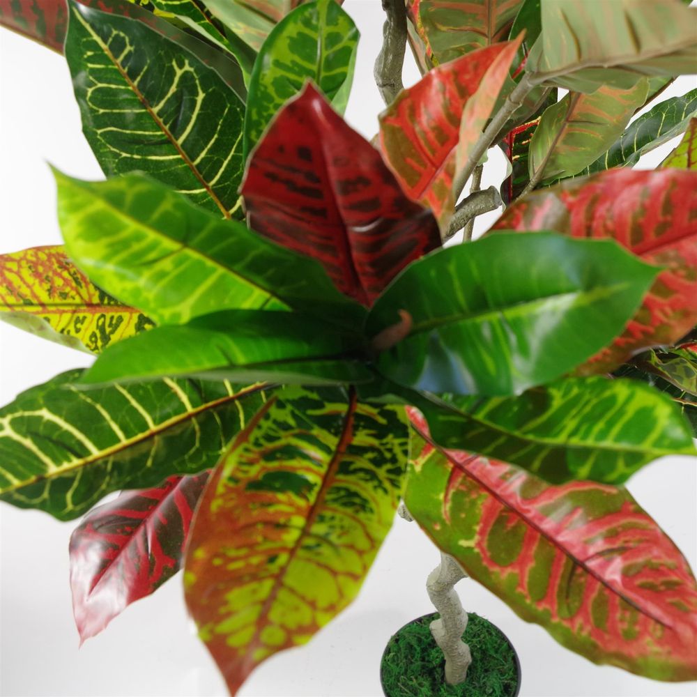 130cm Colourful Artificial Codiaeum Plant for Vibrant Home Decor