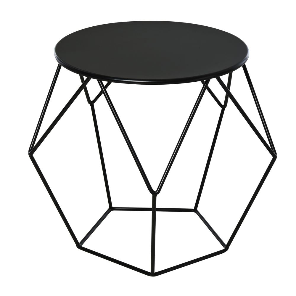 Nordic Minimalist Style Steel Side Table for Modern Living Room Decor