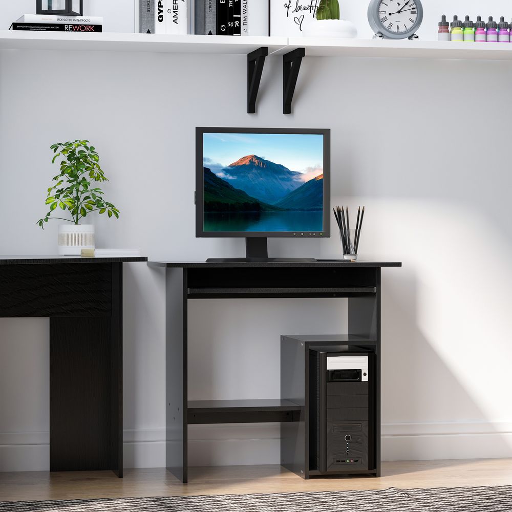 Black Computer Desk with 73.5 cm Height, Ideal for Comfortable Office Work