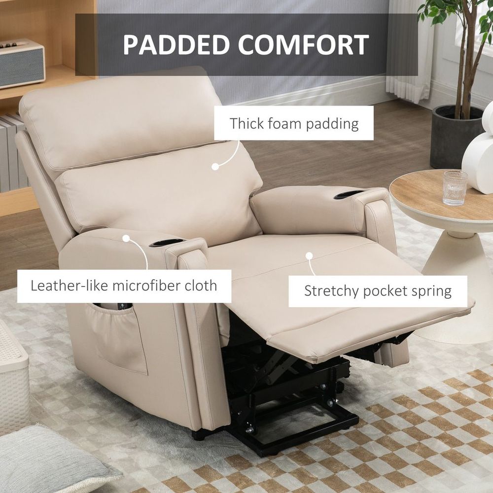 Lift Chair for Living Room with Vibration Massage and Heating Recliner Feature