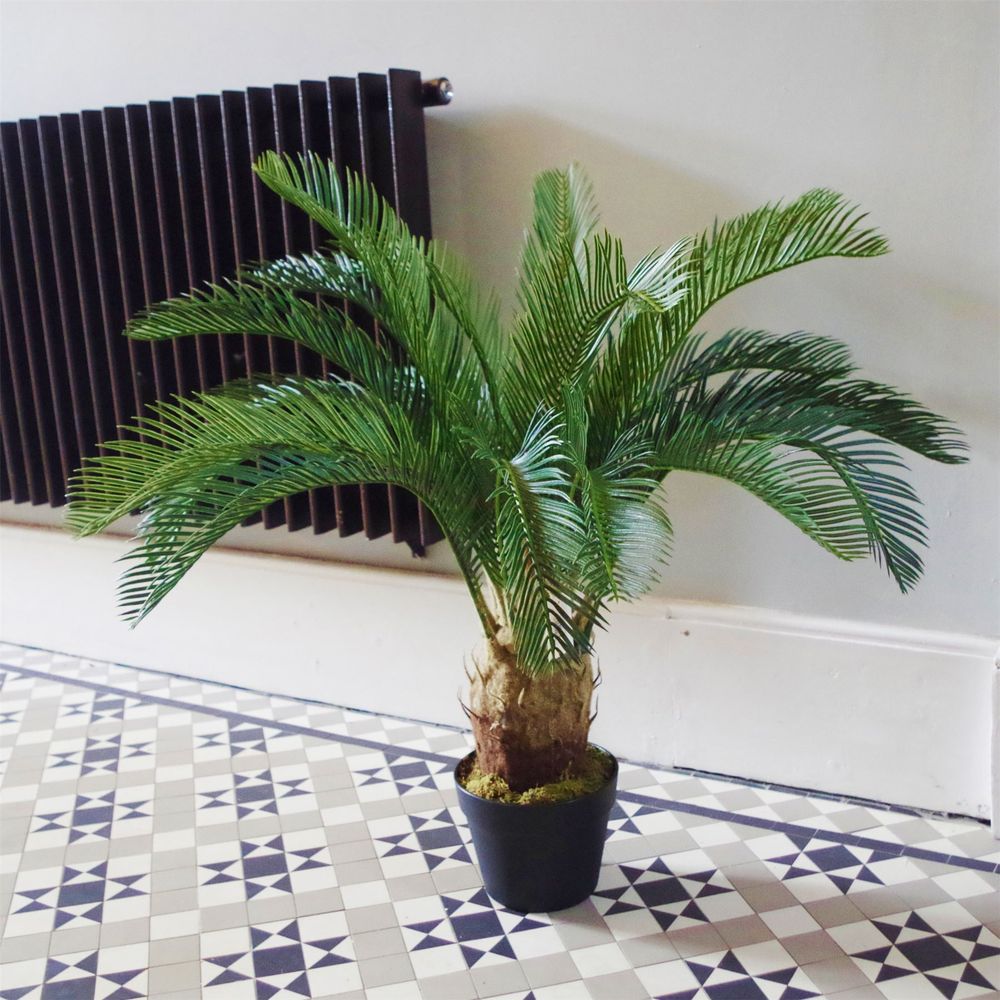 80cm Artificial Cycas Palm Plant for Tropical Indoor Décor