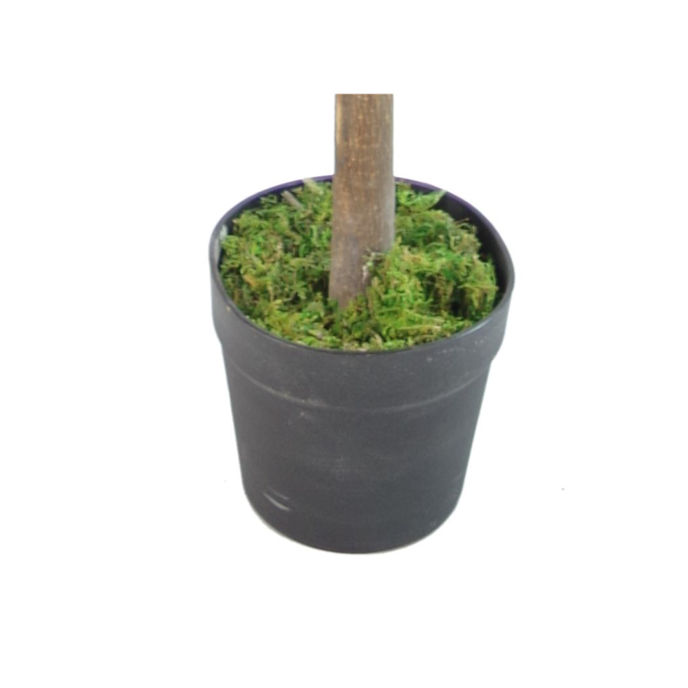 130cm Red & Green Artificial Ficus Tree - Vibrant Decor for Interiors