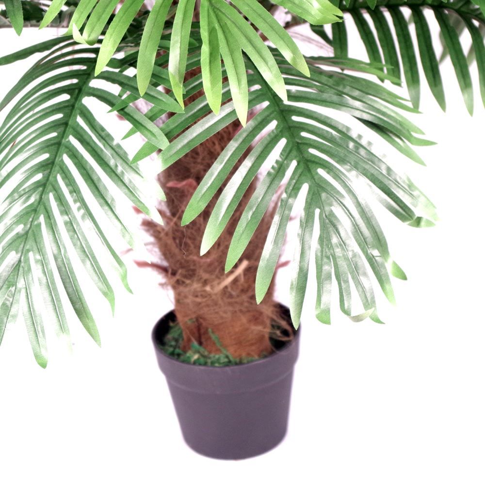 100cm Artificial Princess Palm Tree with Brown Trunk, Lifelike Décor