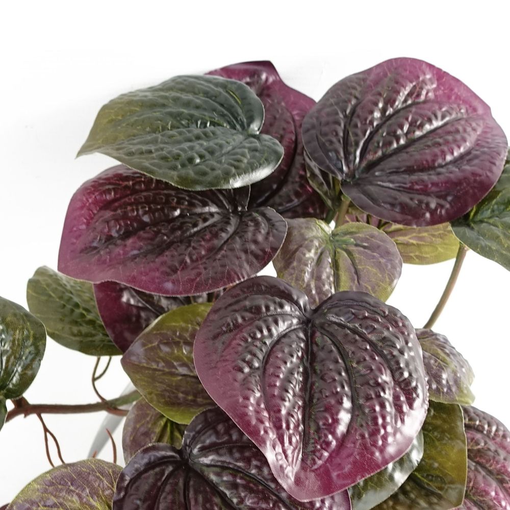 35cm Artificial Potted Trailing Purple Pothos Plant