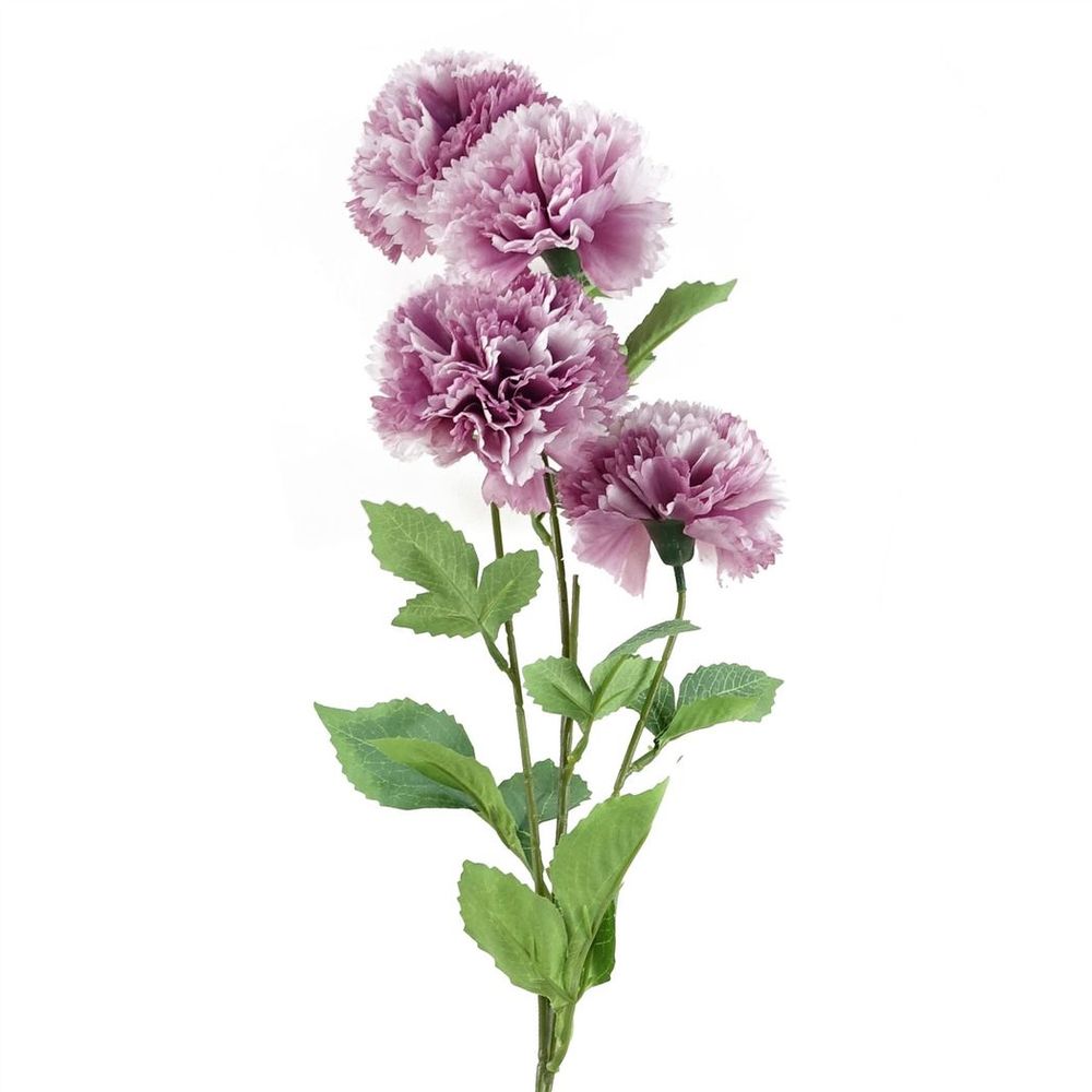Pack of 6 x 70cm Pink Artificial Carnation Stems - 24 Flowers
