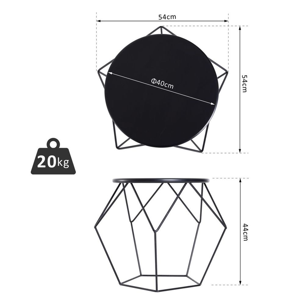 Nordic Minimalist Style Steel Side Table for Modern Living Room Decor