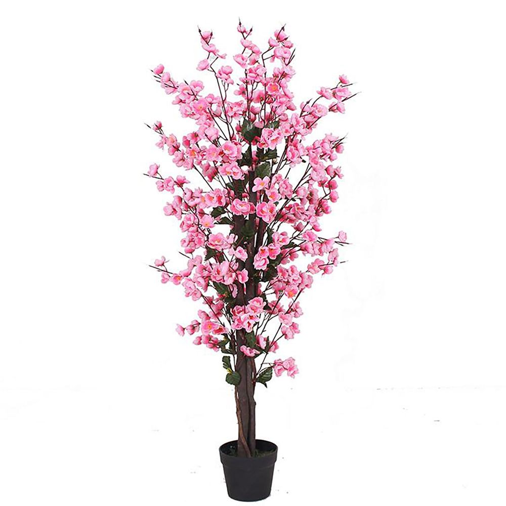120cm Artificial Pink Blossom Tree - Gorgeous Floral Display for Brightening Up Any Space