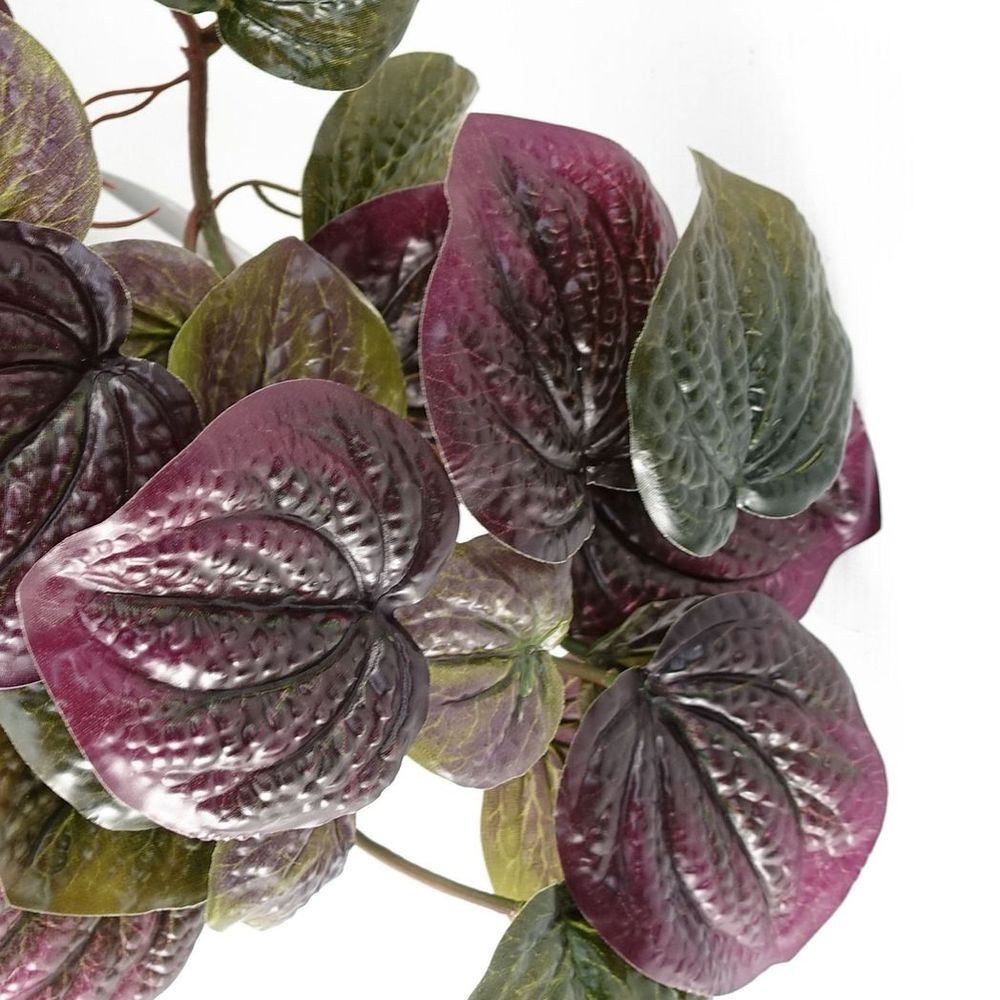 35cm Realistic Purple Potted Pothos Plant - Artificial Trailing Design