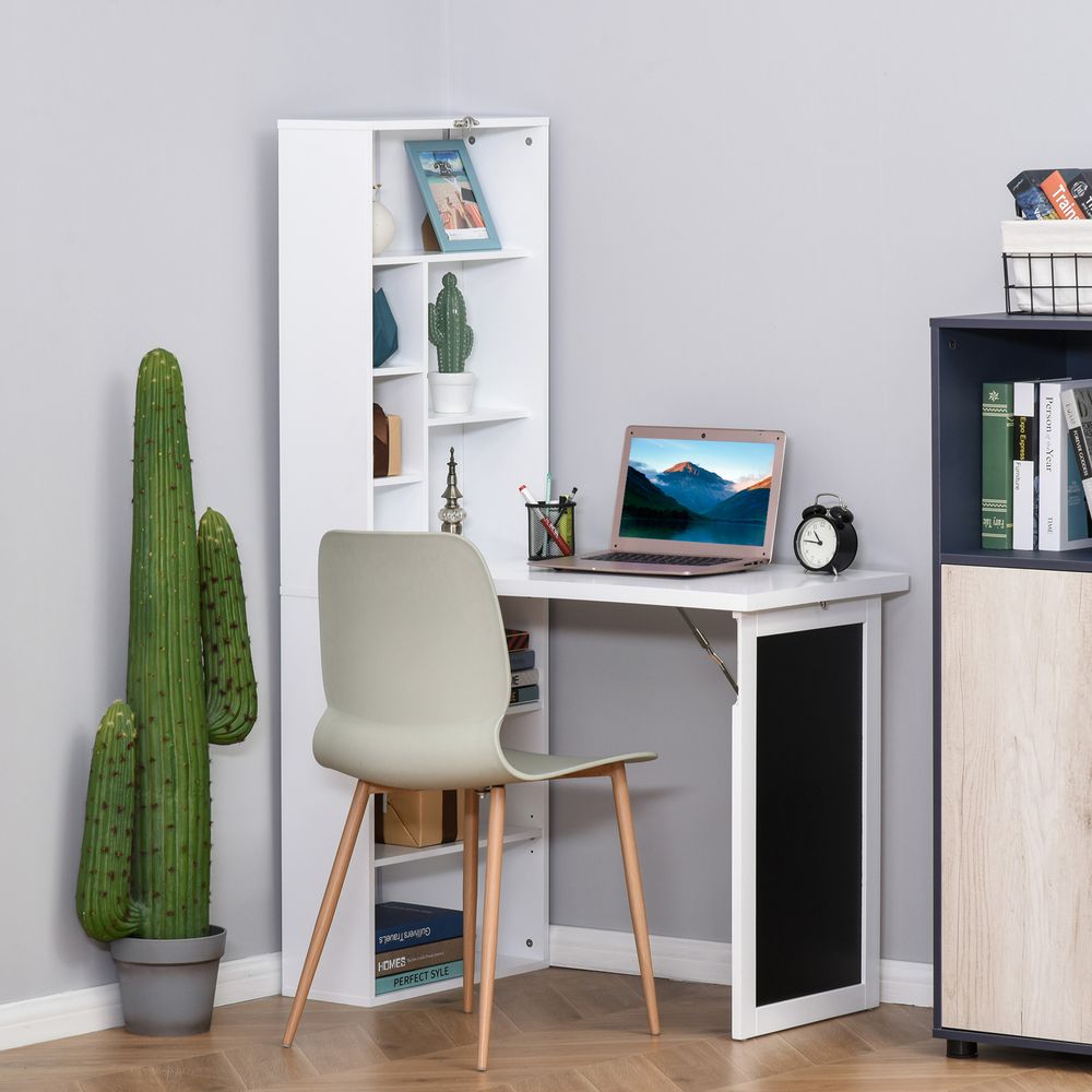 Multi-Function Folding Convertible Desk with Blackboard, Perfect for Home or Office Use