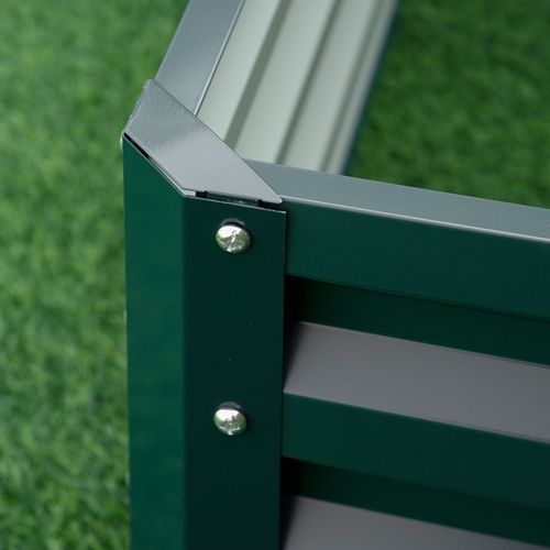 Modular Galvanized Steel Raised Garden Bed - Perfect for Flowers & Veggies!