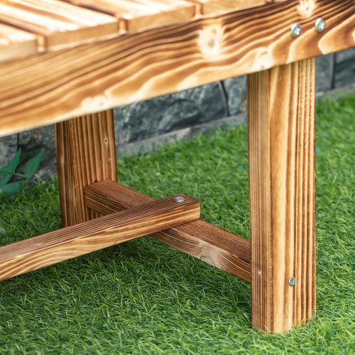 Elegant Wooden 2-Seater Garden Bench - Perfect Patio Loveseat for All Spaces