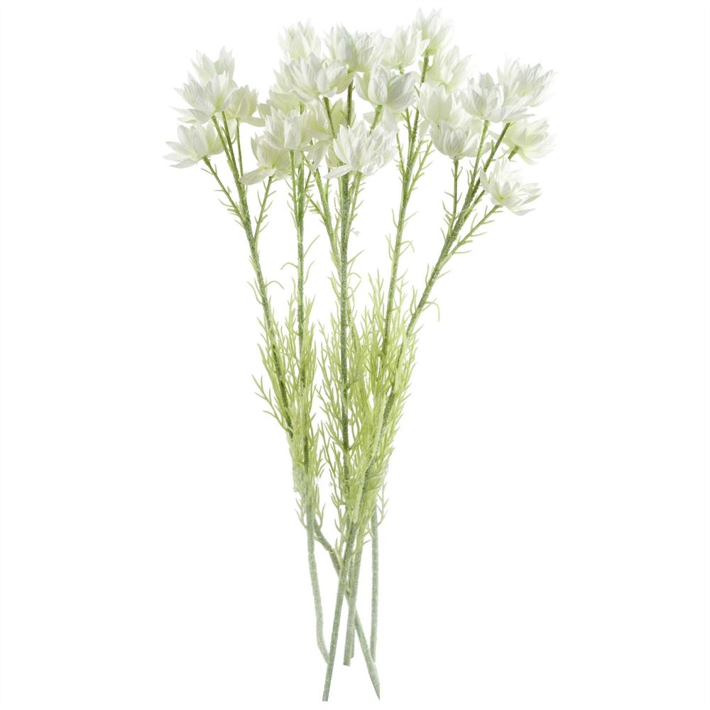 Pack of 6 x 60cm White Starflower Stems - 30 Flowers