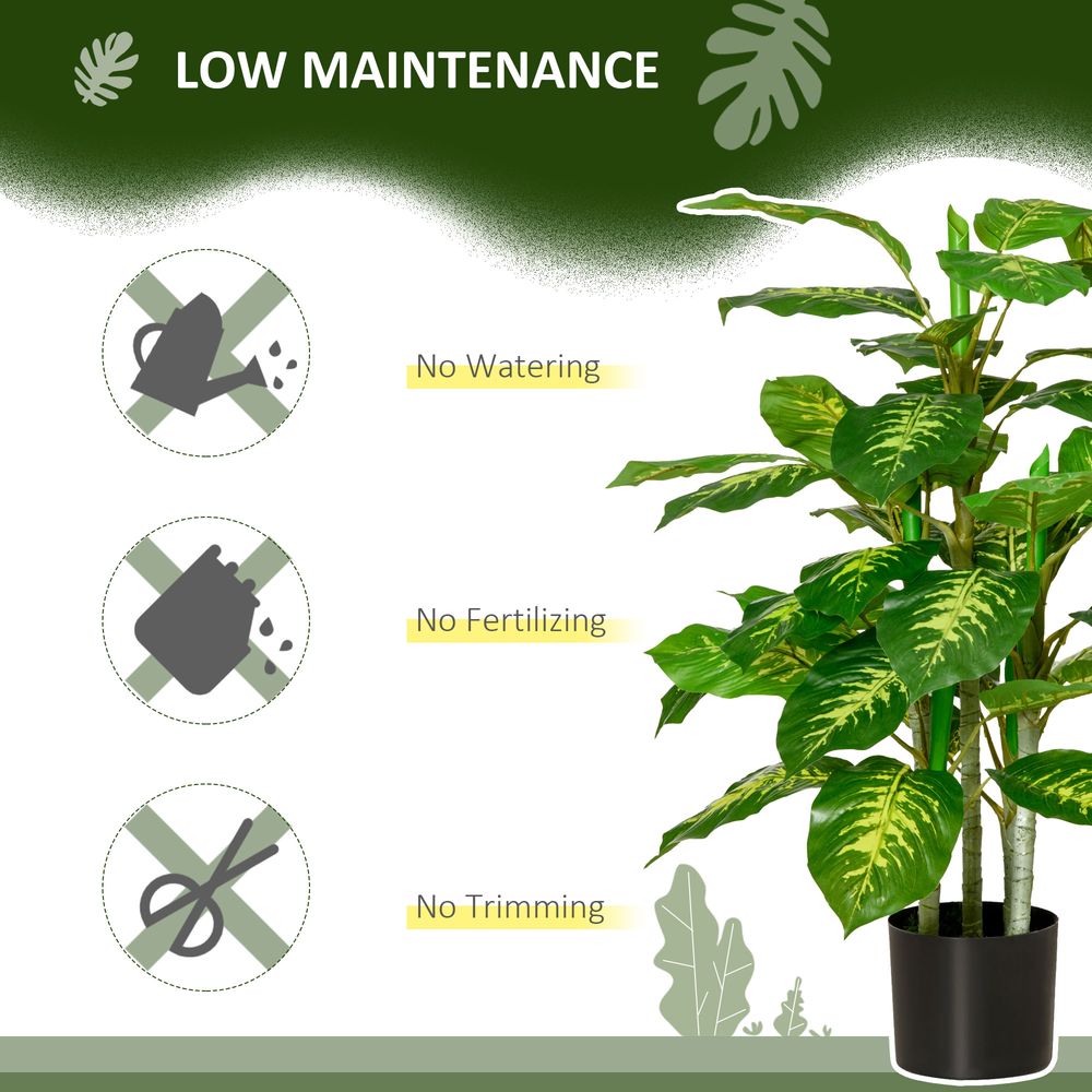 95cm Artificial Evergreen Tree, Fake Decorative Plant in Nursery Pot for Year-Round Greenery